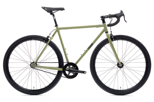 State 4130 52 - Matte Olive Single Speed