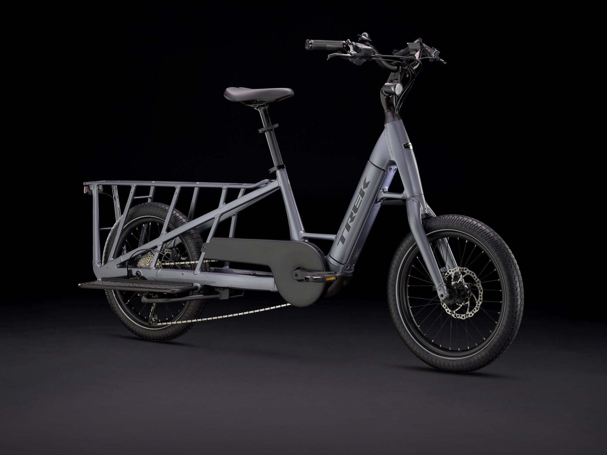 Trek Fetch+ 2 electric cargo bike, Galactic Grey