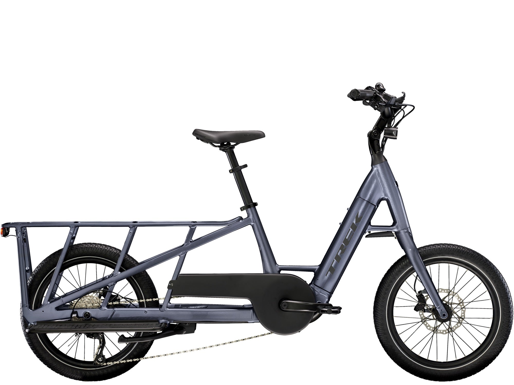 Trek Fetch+ 2 electric cargo bike, Galactic Grey