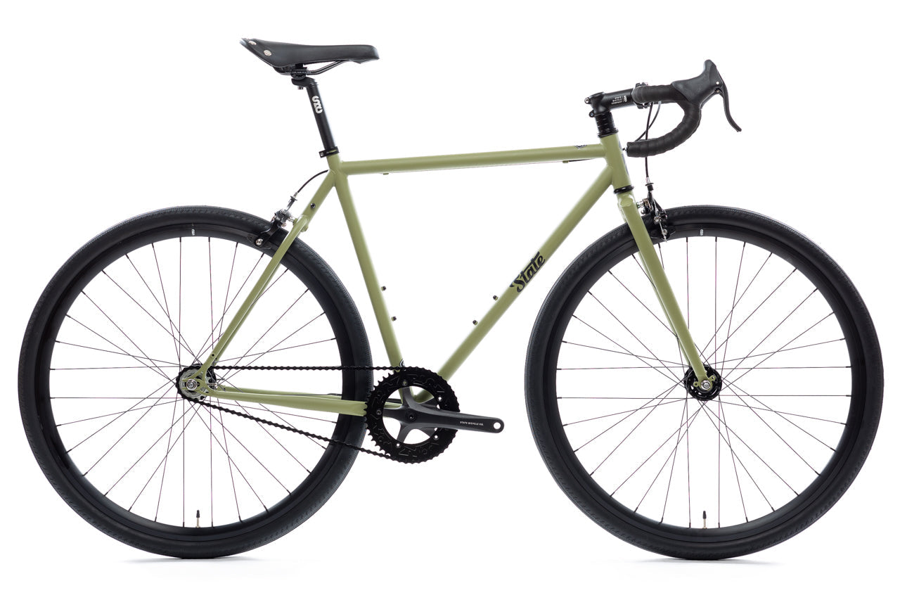 State 4130 52 - Matte Olive Single Speed