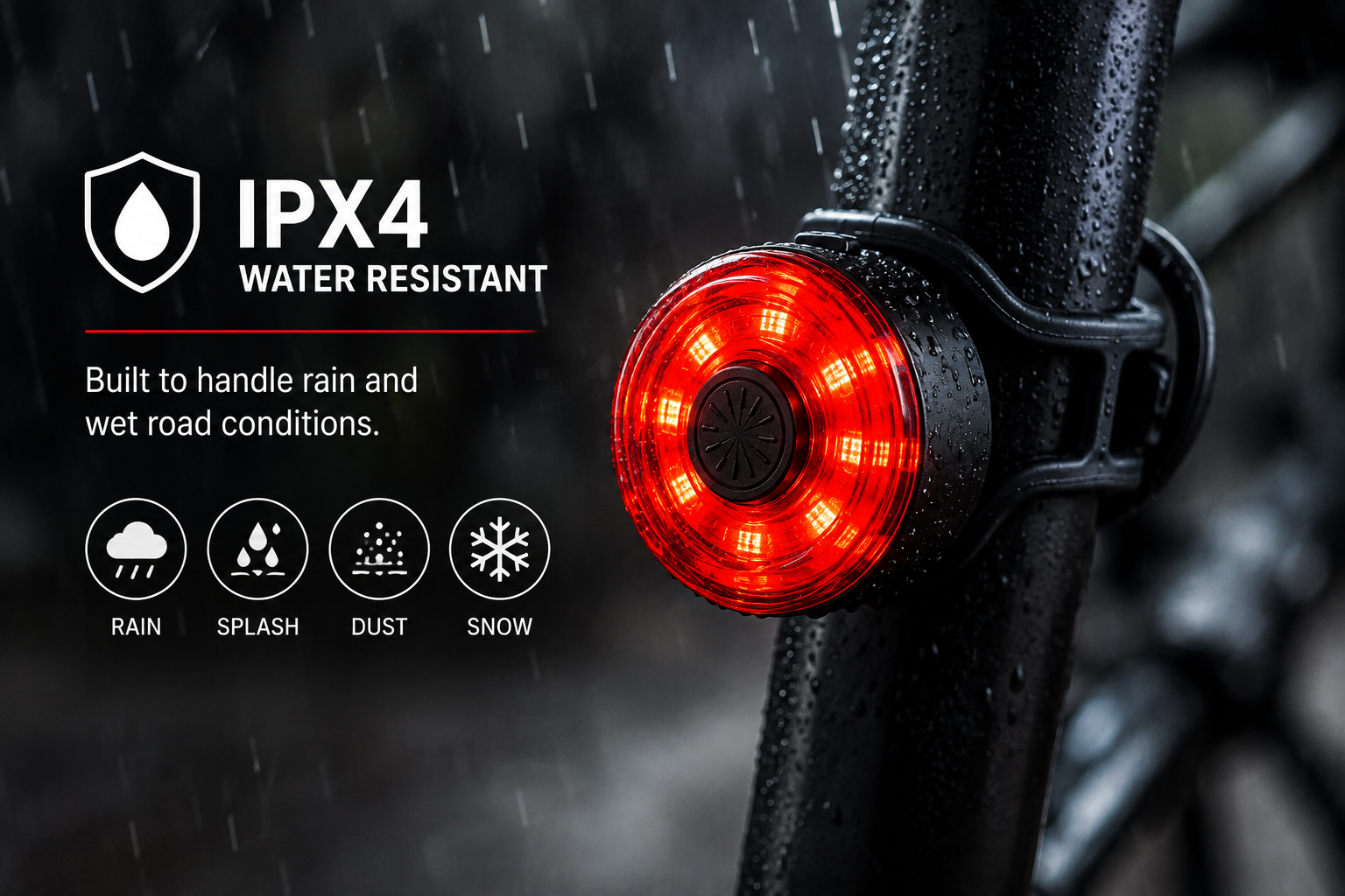 Intelligent Sensing LED Bicycle Tail Light