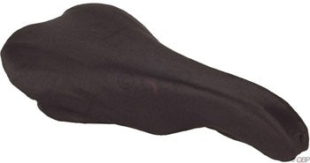 Lycra bicycle saddle cover in black