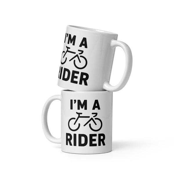 I'm a Rider White glossy mug