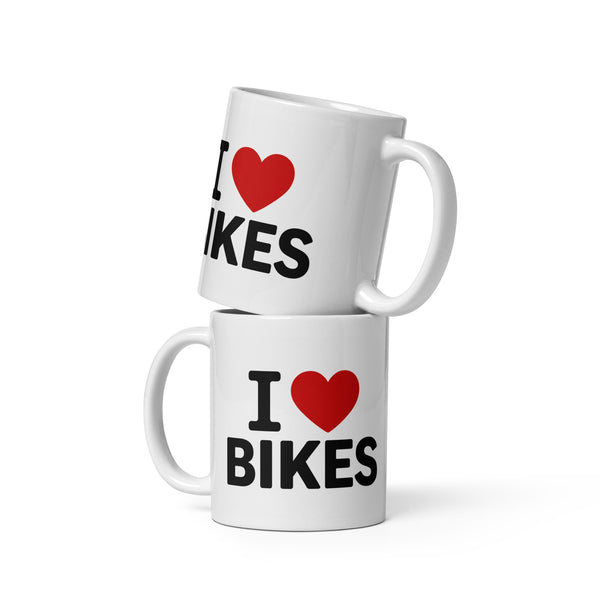 White glossy mug